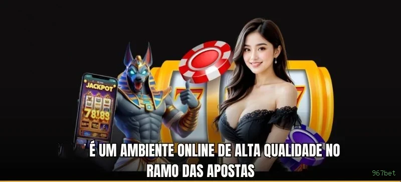 Imagem promocional da 967bet mostrando a plataforma e suas vantagens
